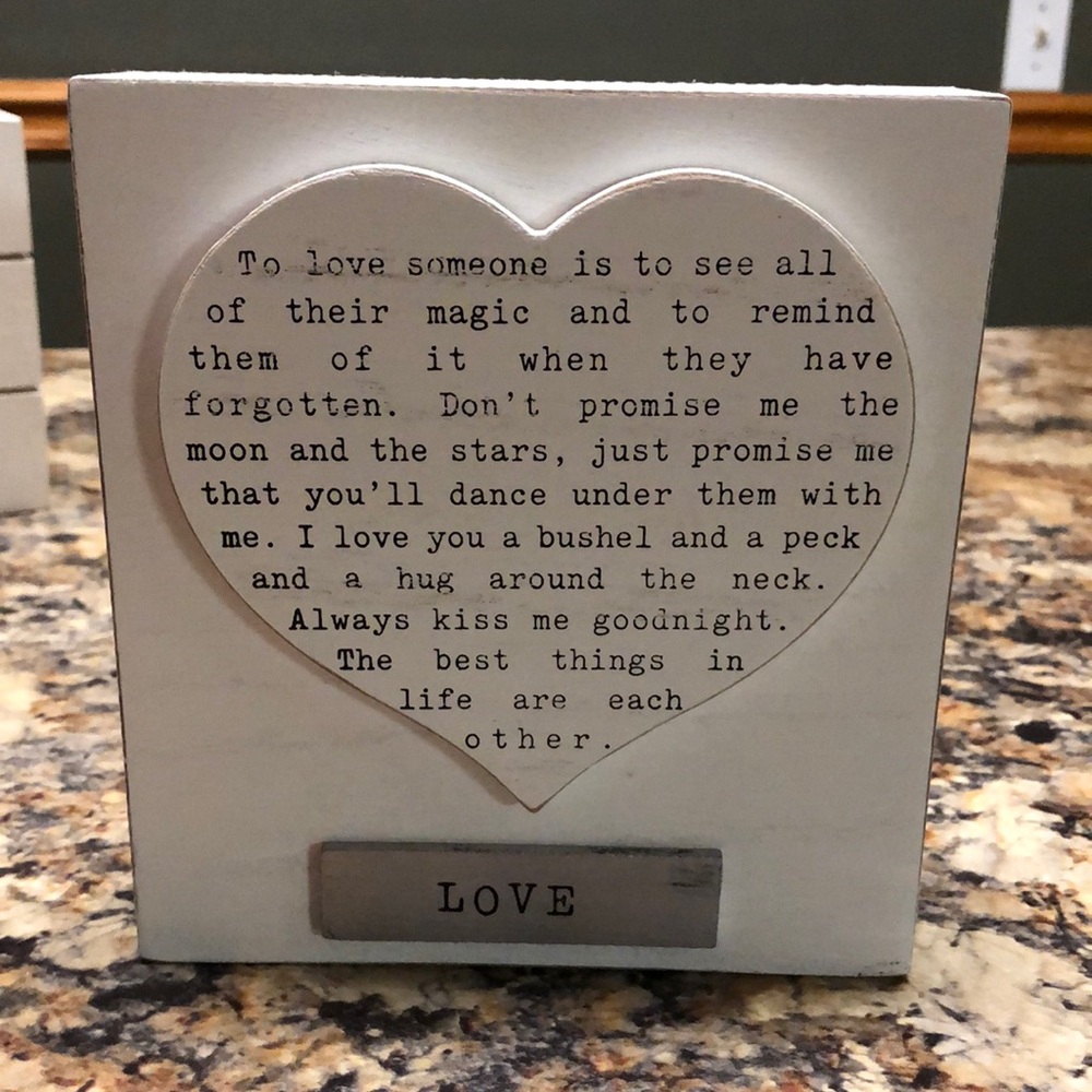 Love wooden decor